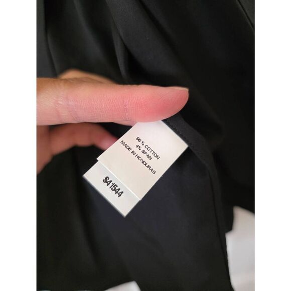 Ann mashburn black button down shirt M - Picture 2 of 7